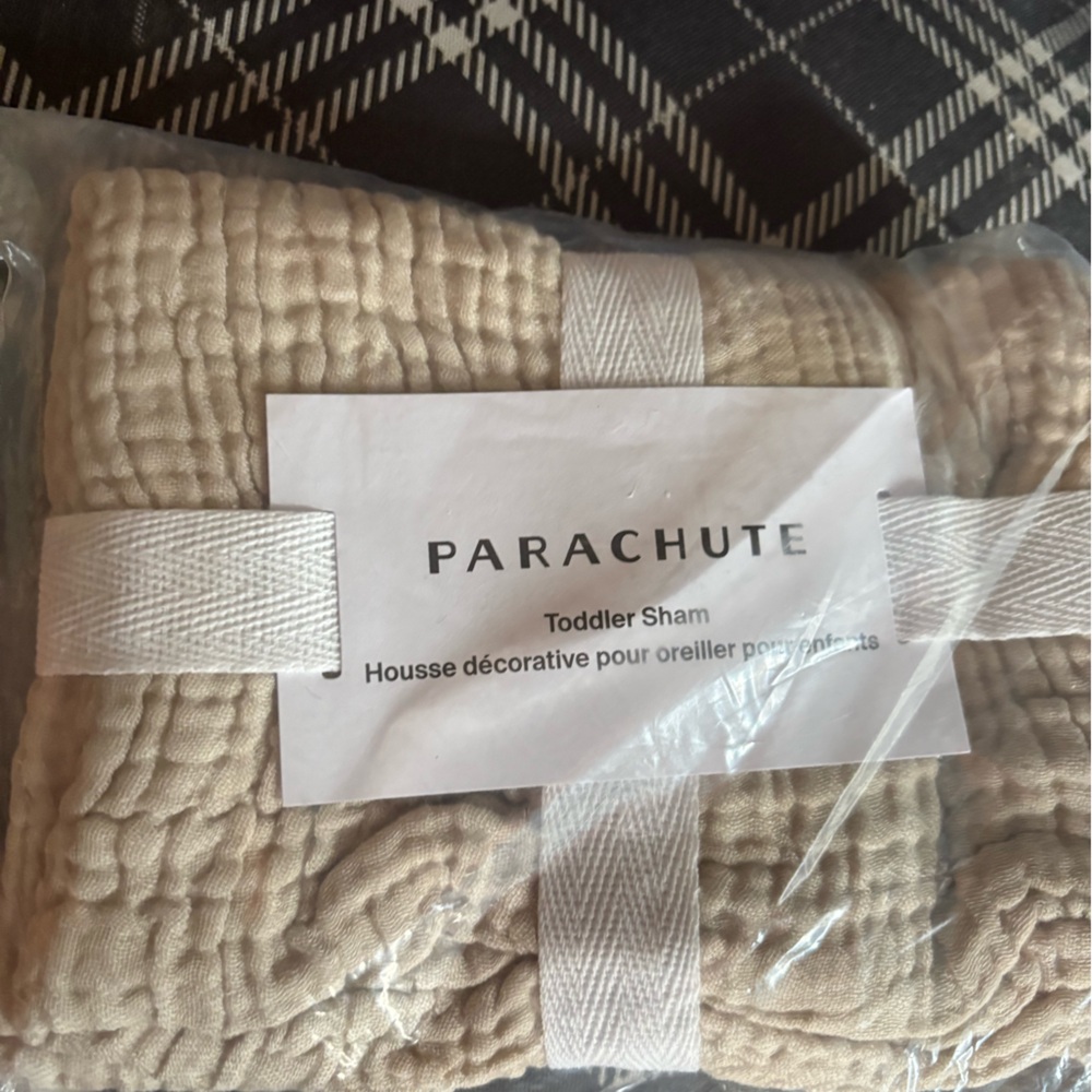 Parachute Quilted Sham in Natural Beige